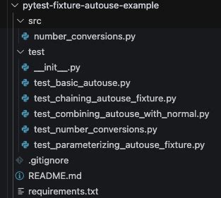 Pytest also has test discovery capabilities and the ability to define and use fixtures. . Pytest autouse fixture